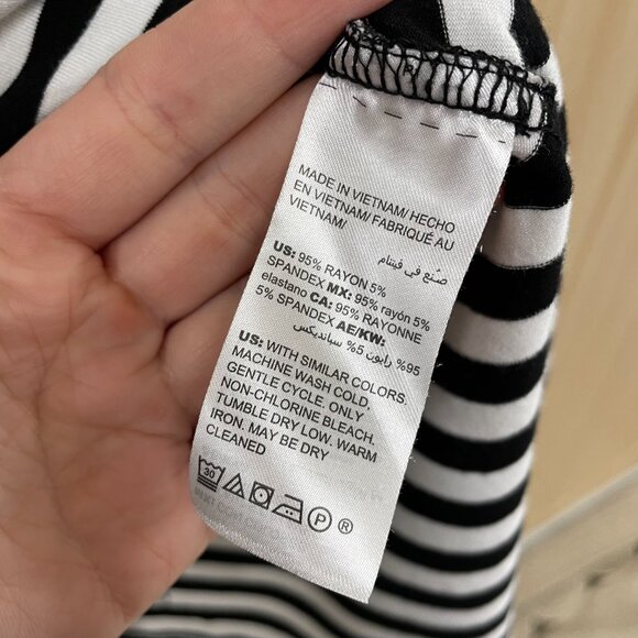 Chico's white stripe top size XL - Picture 4 of 5